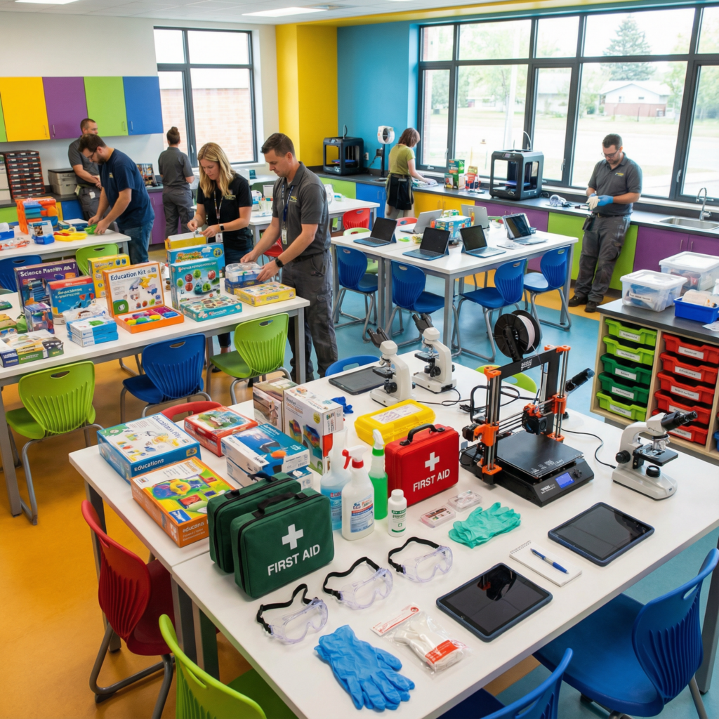 Okul açılışı için atölye ve laboratuvar tedarik kontrol listesine göz atın. Gereksinimlerinizi karşılayacak malzemeleri kolayca temin edin.