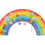 Duvara Monte Edilebilir Ahşap Aktivite Oyuncağı